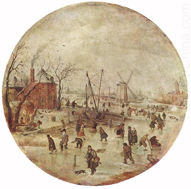 AVERCAMP, Hendrick Winter Landscape with Skaters  fff china oil painting image